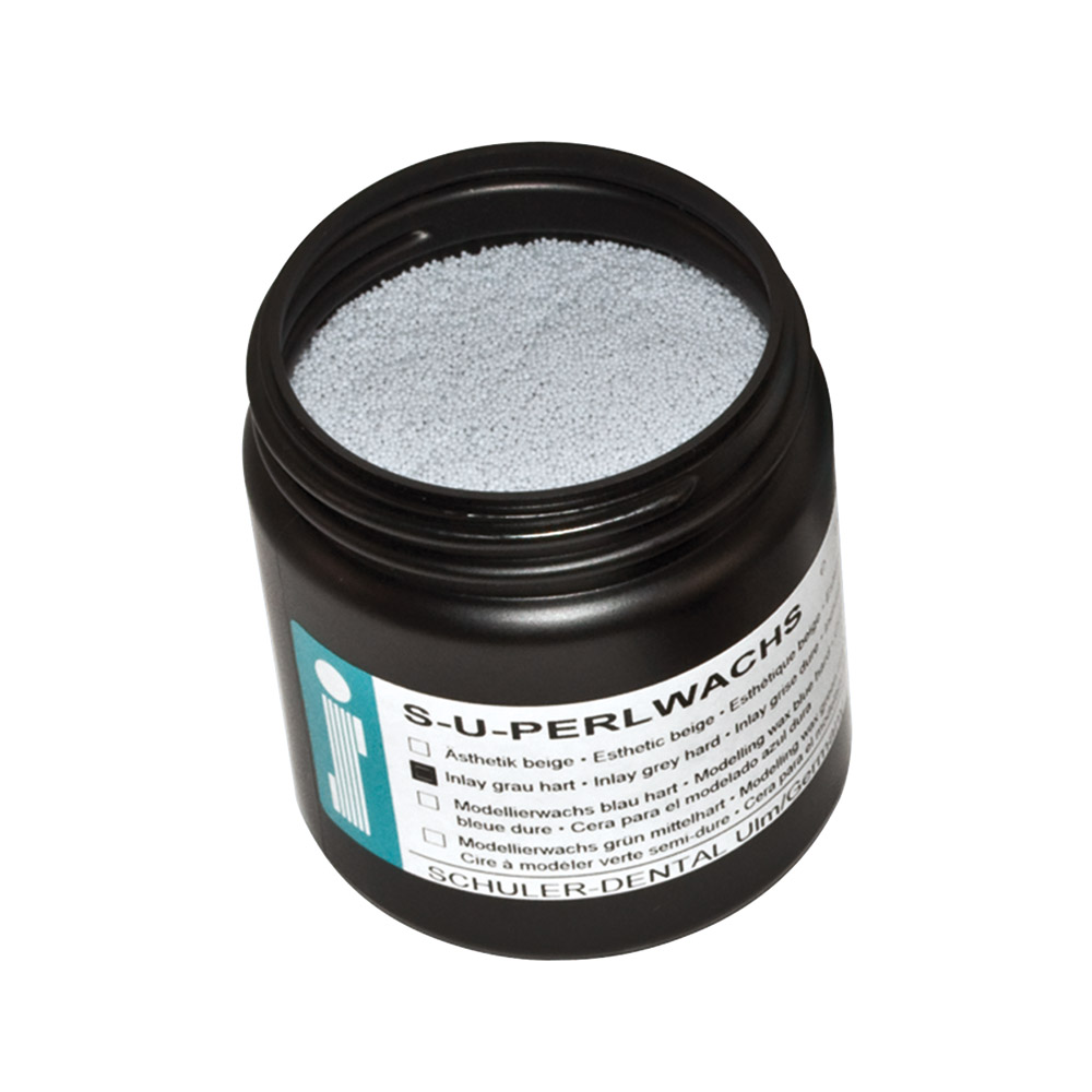 Perlwachs S-U hart grau, 125 g