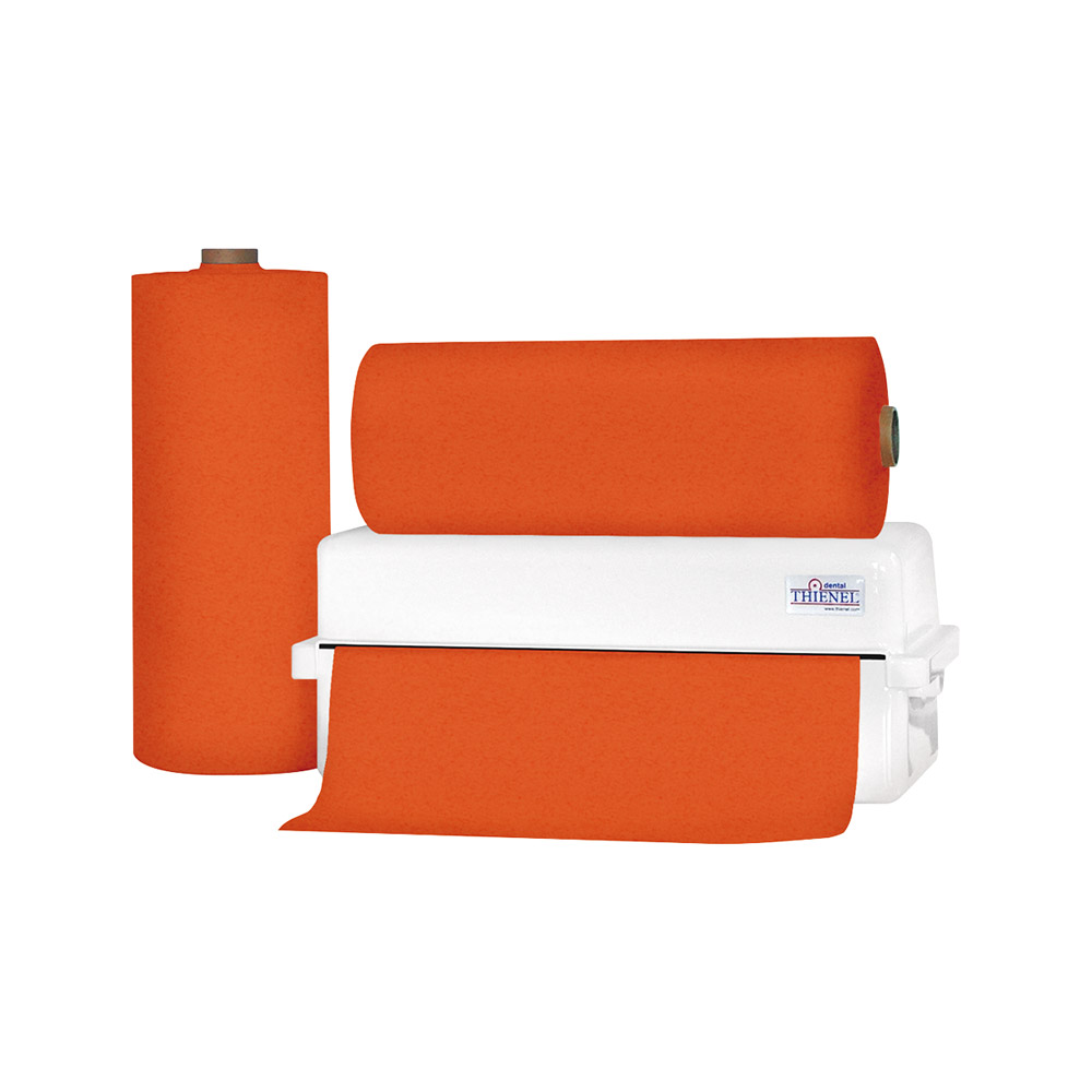 Patientenumhang 3 Standard 54 x 60 cm dunkelorange, 80 Stück Rolle