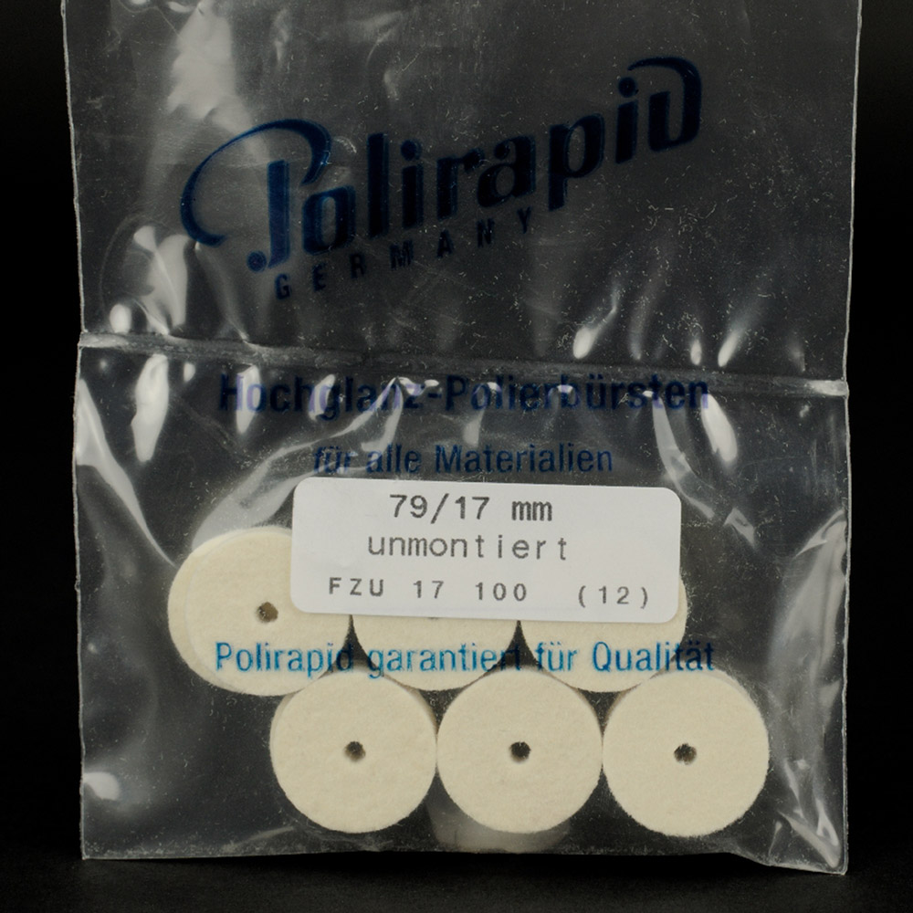 Filzrad unmontiert ø17 mm x 35 mm, 12 Stück