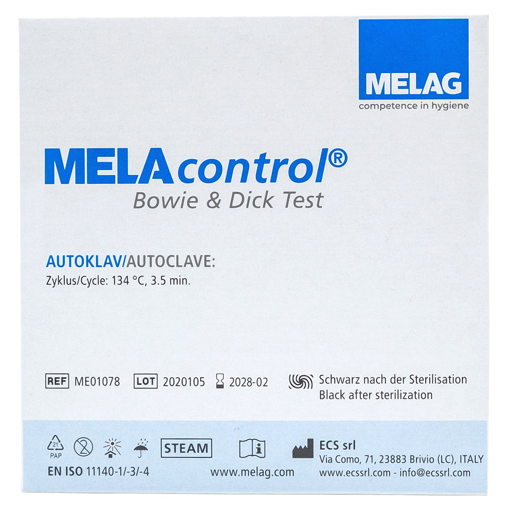 MELAcontrol Bowie & Dick Test, Stück