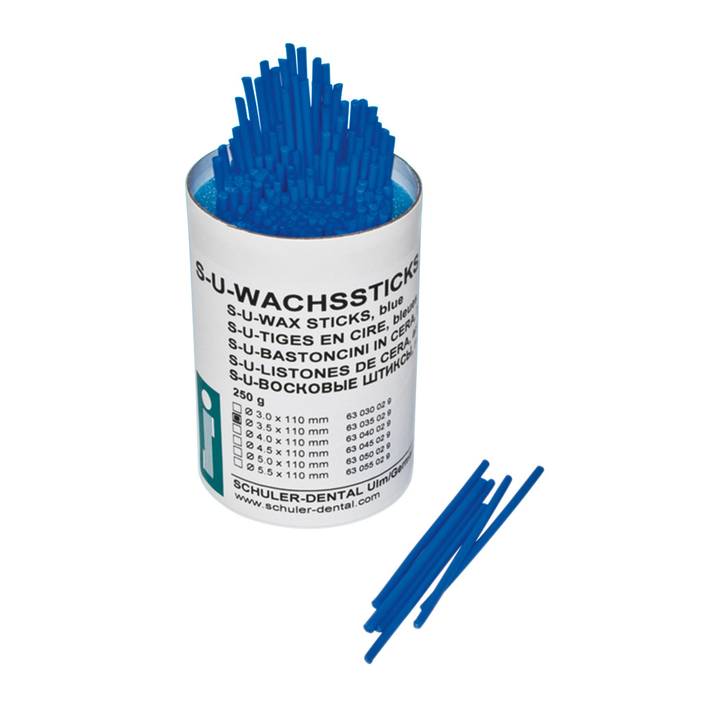 Wachssticks S-U blau 3,5 mm, 250 g
