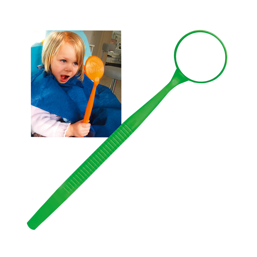 Mundspiegel Mega Mirror ø 6,35 cm neongrün, Stück