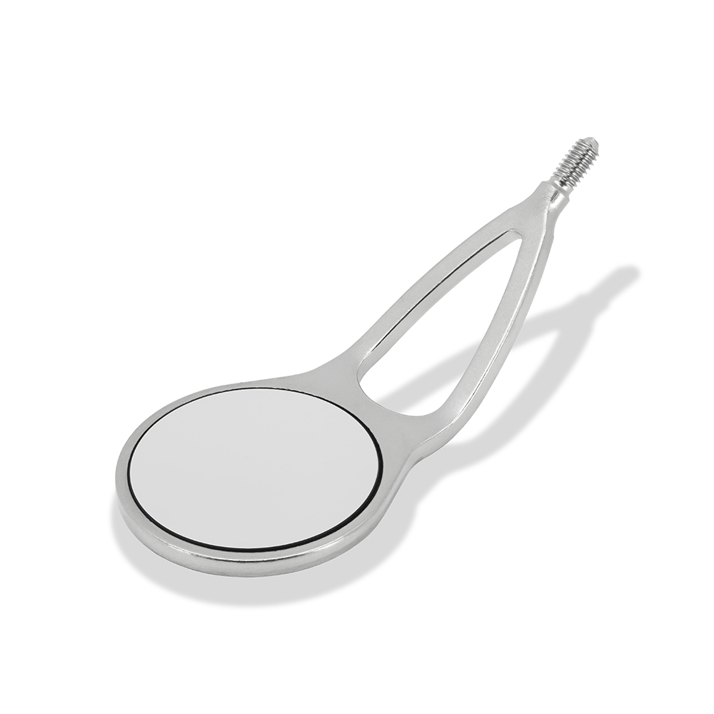 Mundspiegel MEGAretract Rhodium 4 plan SS, 6 Stück