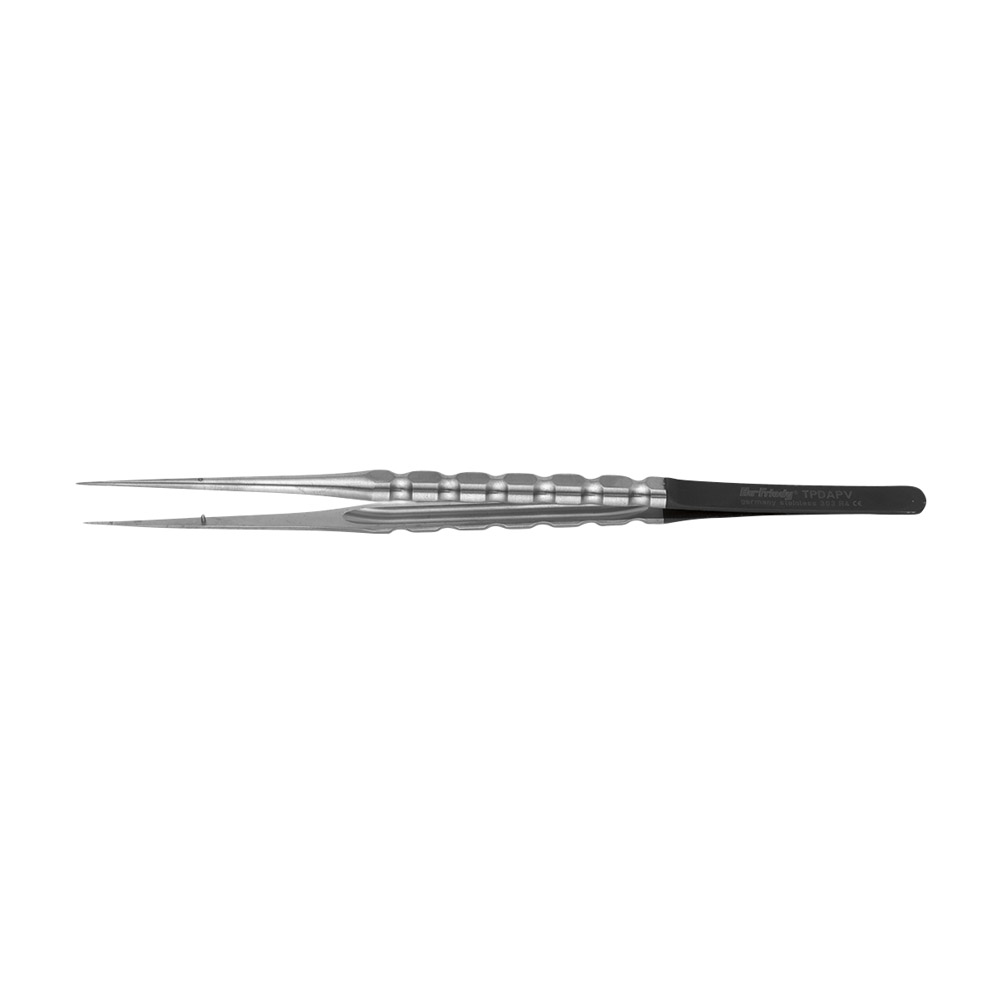 Velvart Mikro Pinzette 18 cm gerade diamantiert Griff Sinuslinie, Stück