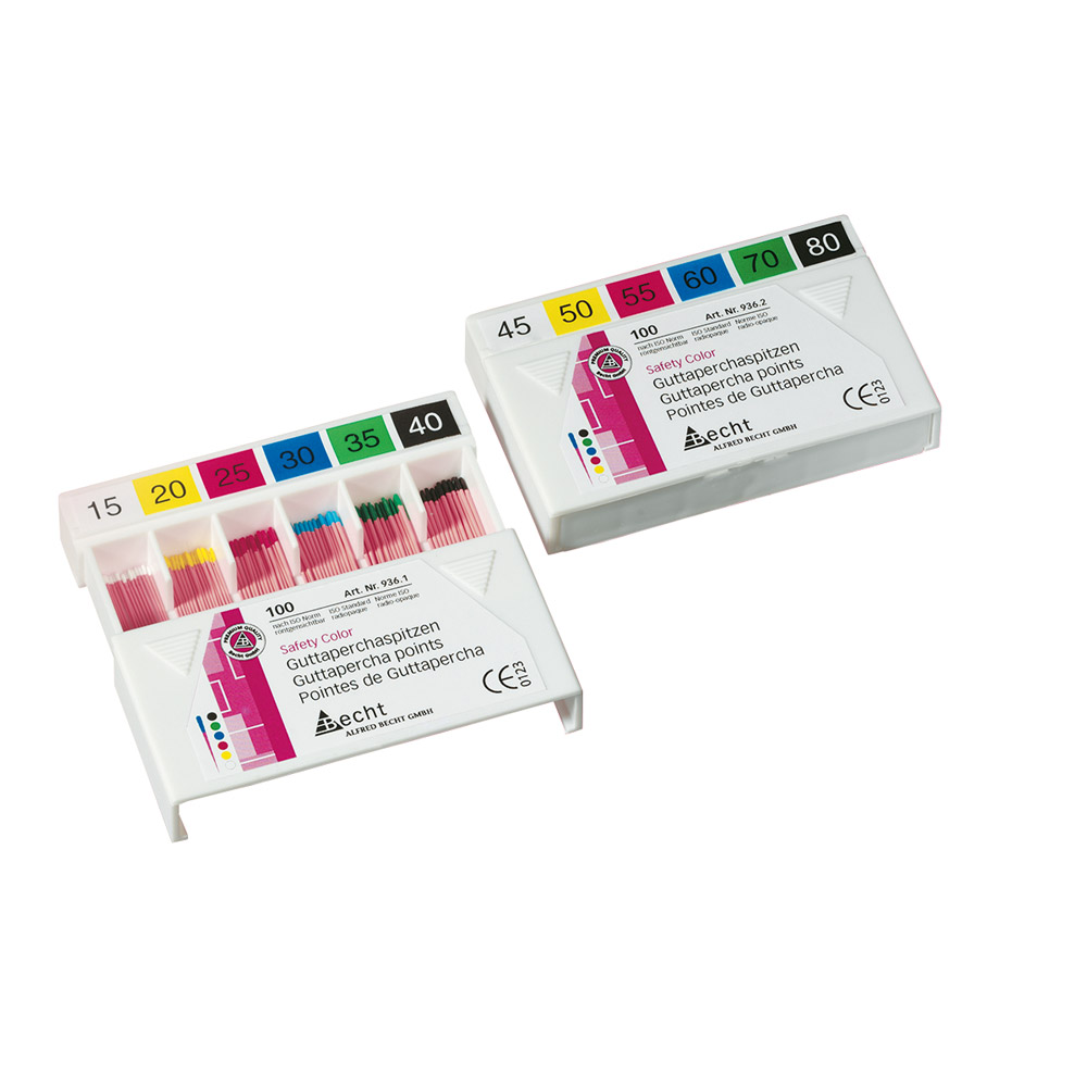 Guttaperchaspitzen Safety Color Gr.20,100 Stück