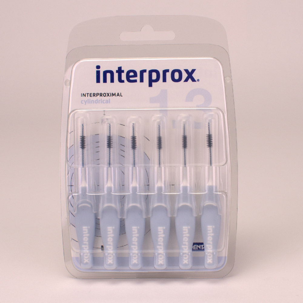 Interprox zylindrisch weiß, 6 Stück