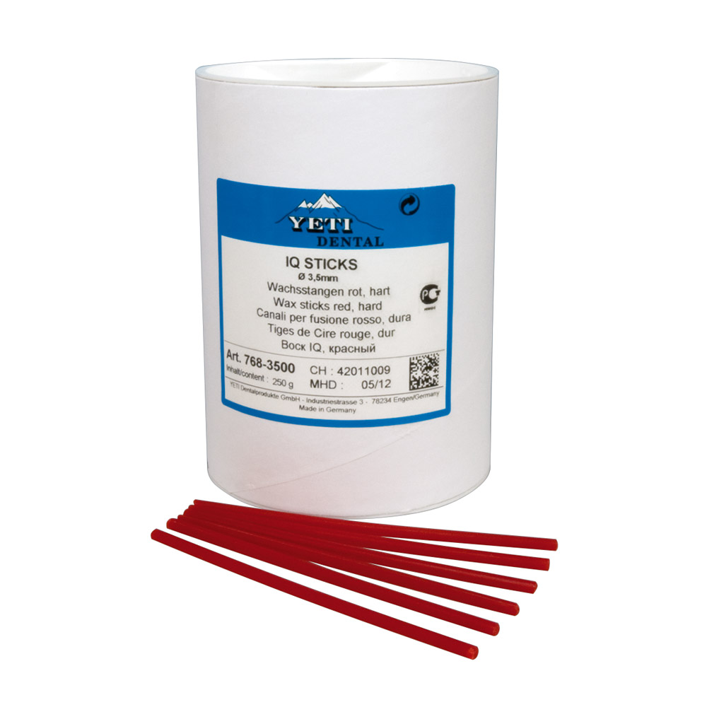 IQ Sticks hart rund 4,0 mm rot, 250 g