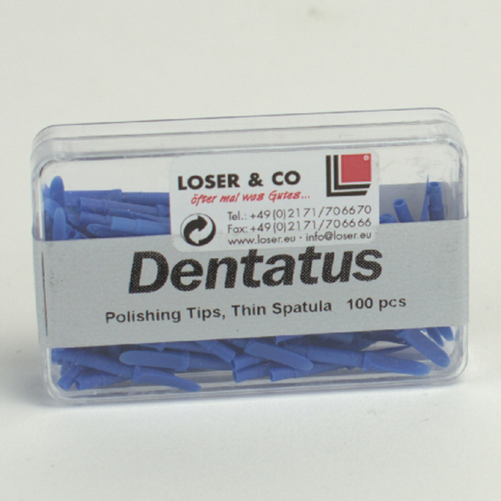 Dentatus KST Spitze dünn blau, 100 Stück