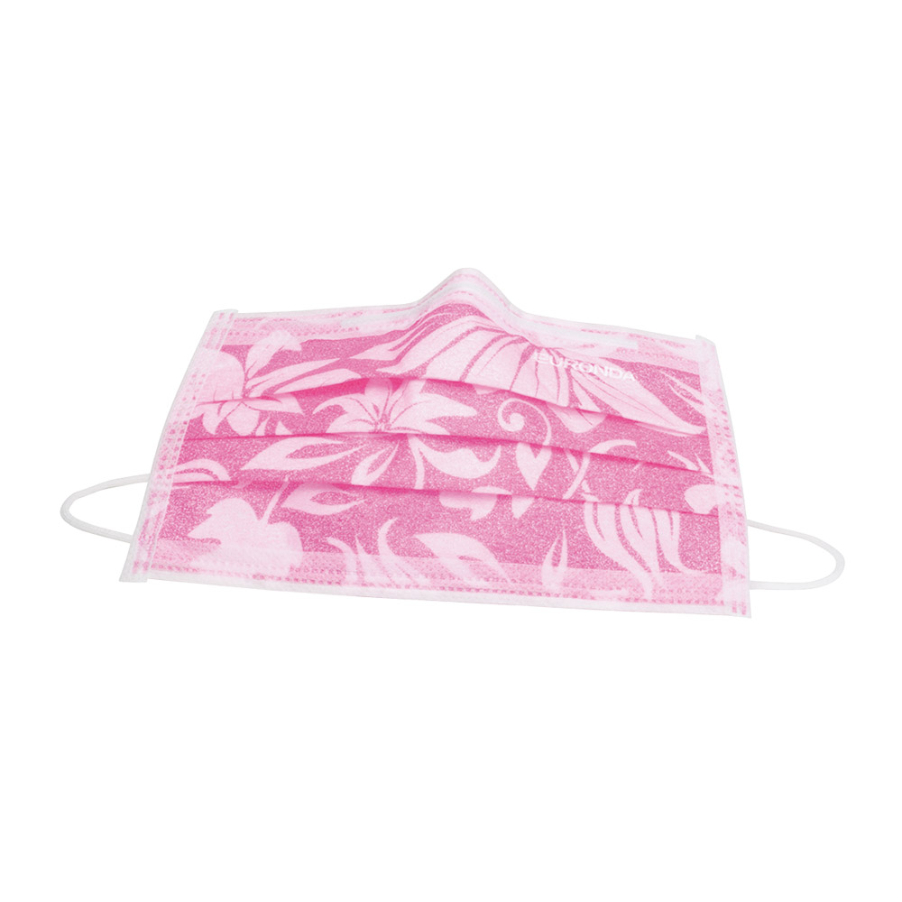 Mundschutz Flower rosamit Gummi, 50 Stück