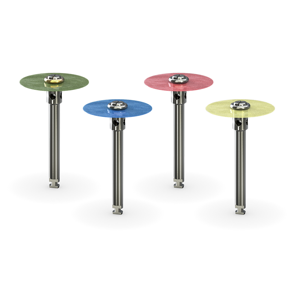 Jiffy Spin Disk 10 mm, Starter Kit 2x Mandrel, 50x Extra-Coarse Disks, 50x Coarse Disks, 50x Medium Disks, 50x Fine Disks