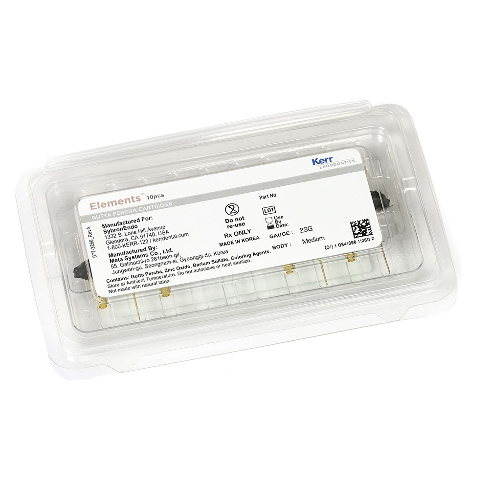 Elements Guttapercha Kartridge 23GA MB, 10 Stück