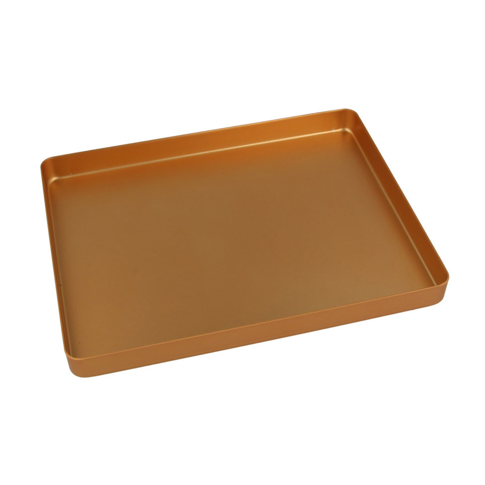Tray Alu-Boden ungelocht mini 18 x 14 cm gold, Stück