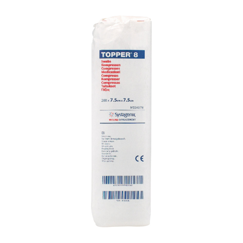 Topper 8 Tupfer 7,5 x 7,5 cm, 100 Stück Packung